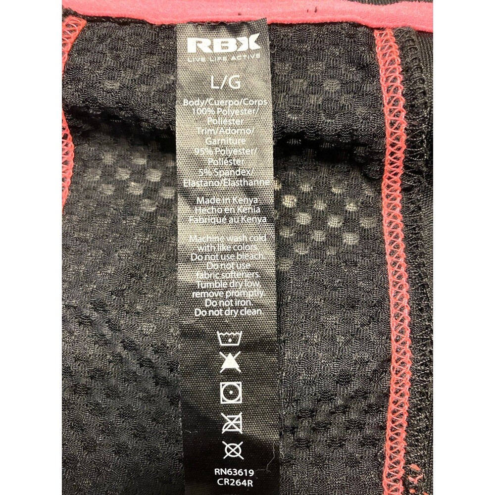 RBX Womens Pink & Black Athletic with Mesh inserts Size Large - Picture 2 of 6